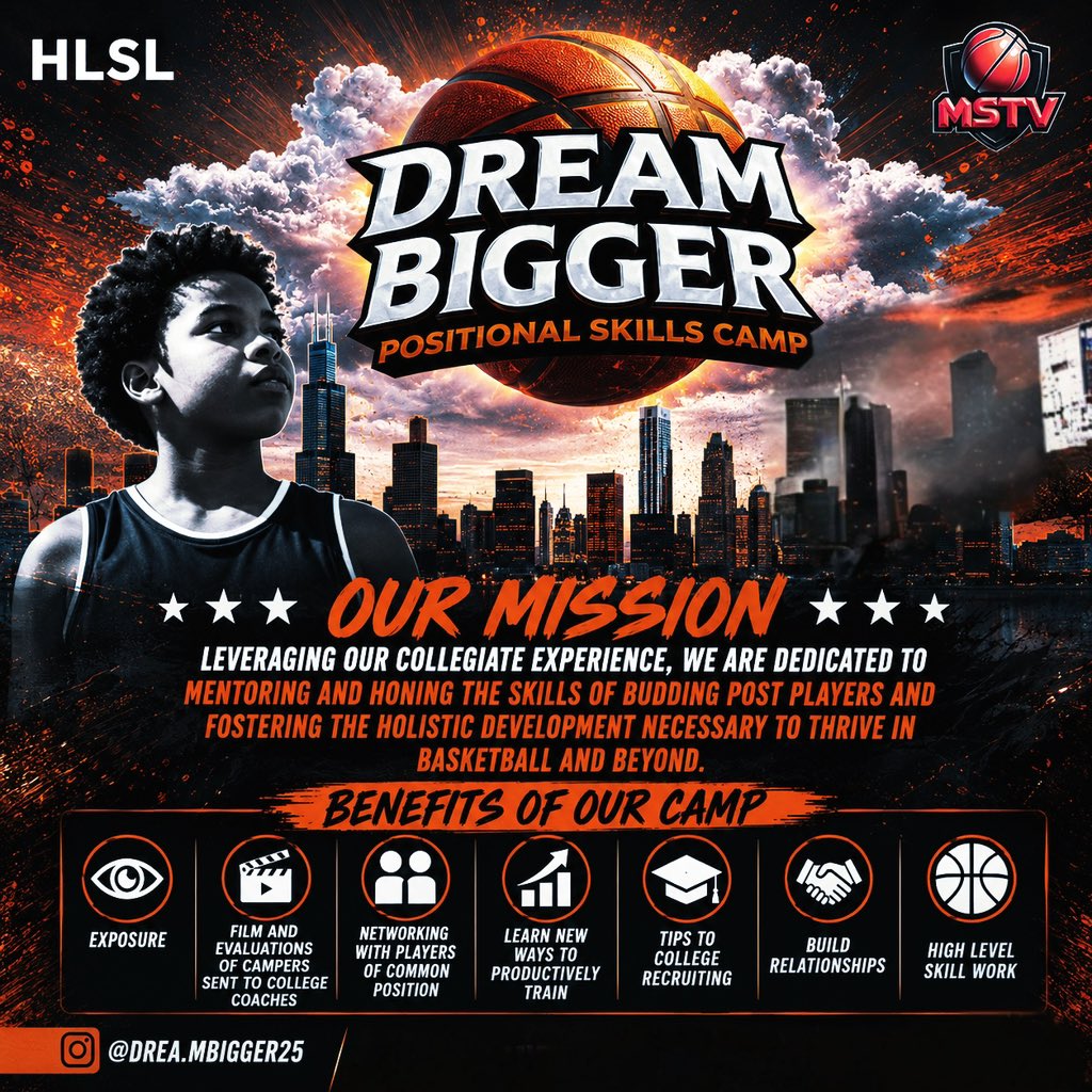 Dream Bigger Positional Skills Camp tweet media
