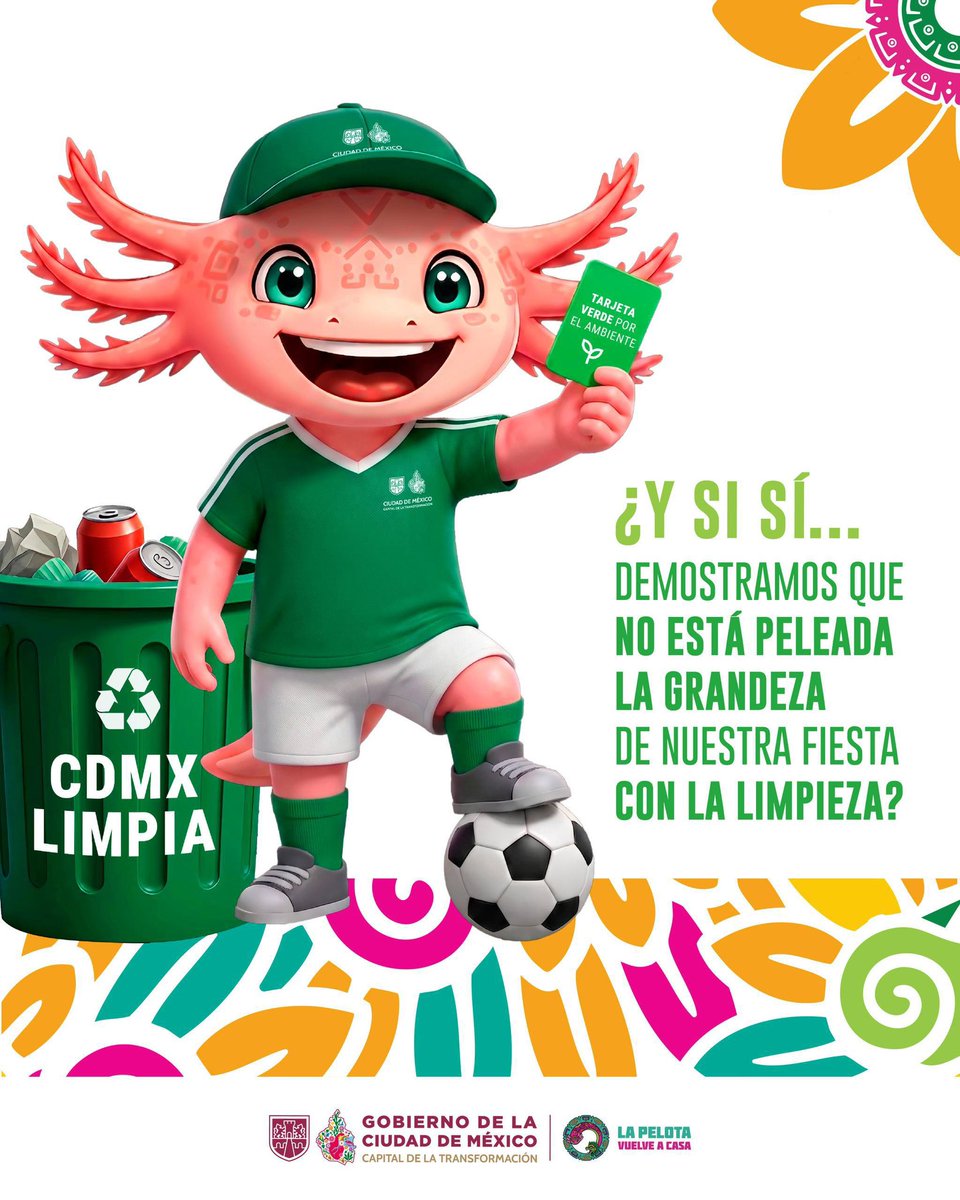 SEDEMA_CDMX's tweet photo. El Mundial está por llegar a su fin. Hagamos la mejor jugada: dejemos nuestras calles limpias.

Deposita tus residuos en su lugar. https://t.co/6NuoxgD6d5