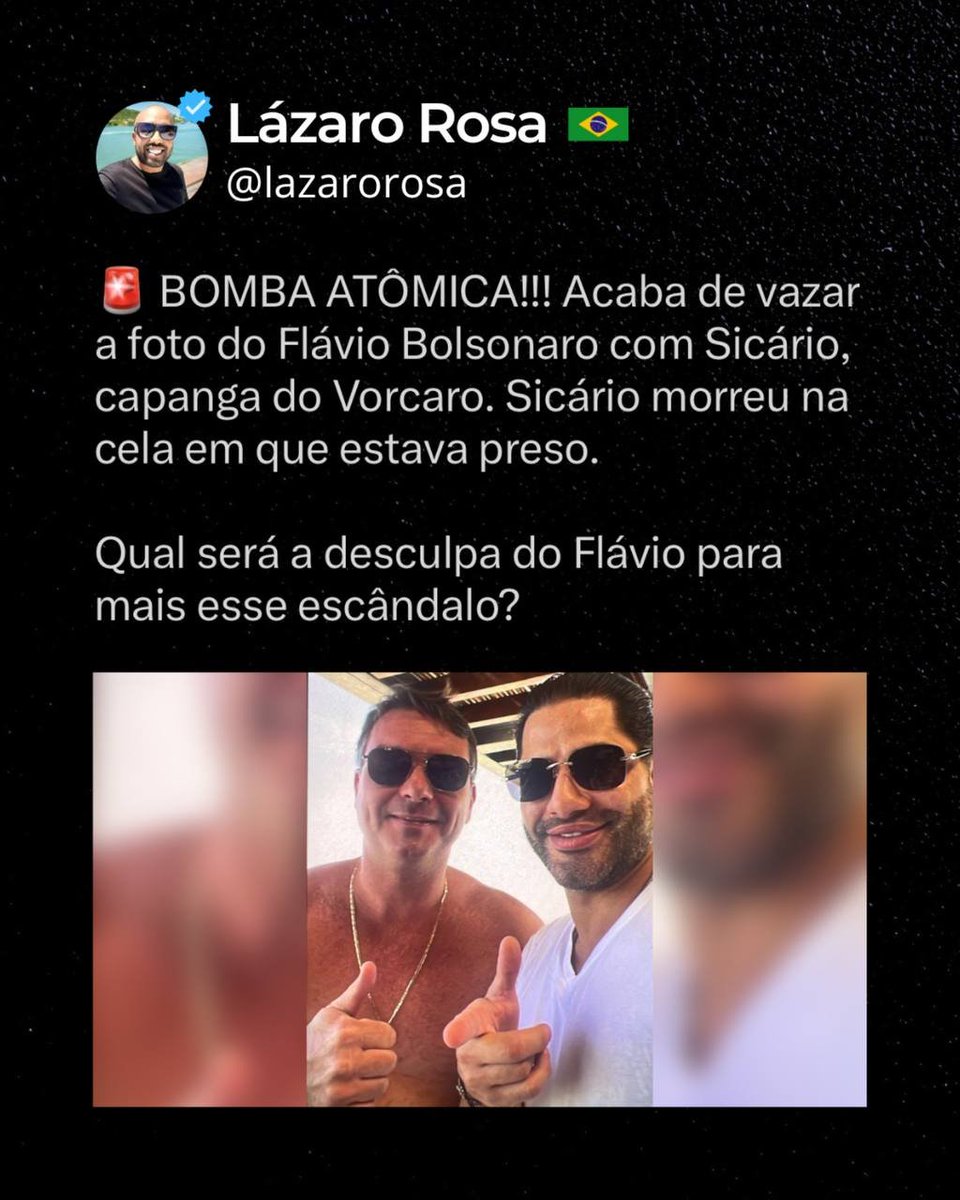 LigianePestana's tweet photo. Essa é BOMBAAAAA!!!!! 
Como disse Gustavo Bebianno "o Brasil ainda vai enxergar quem sâo Bolsonaro e os seus filhotes" https://t.co/qenzBxIR0W