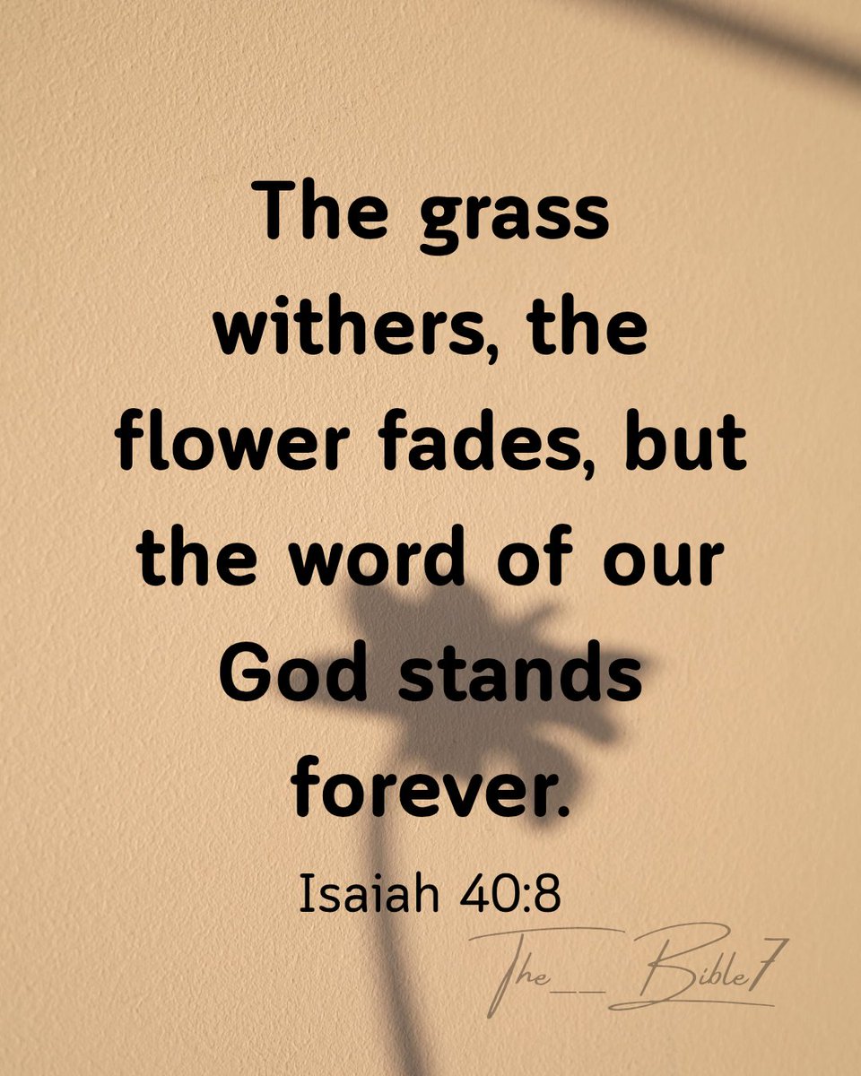 The__Bible7's tweet photo. Isaiah 40:8 https://t.co/QM05GbmEPp