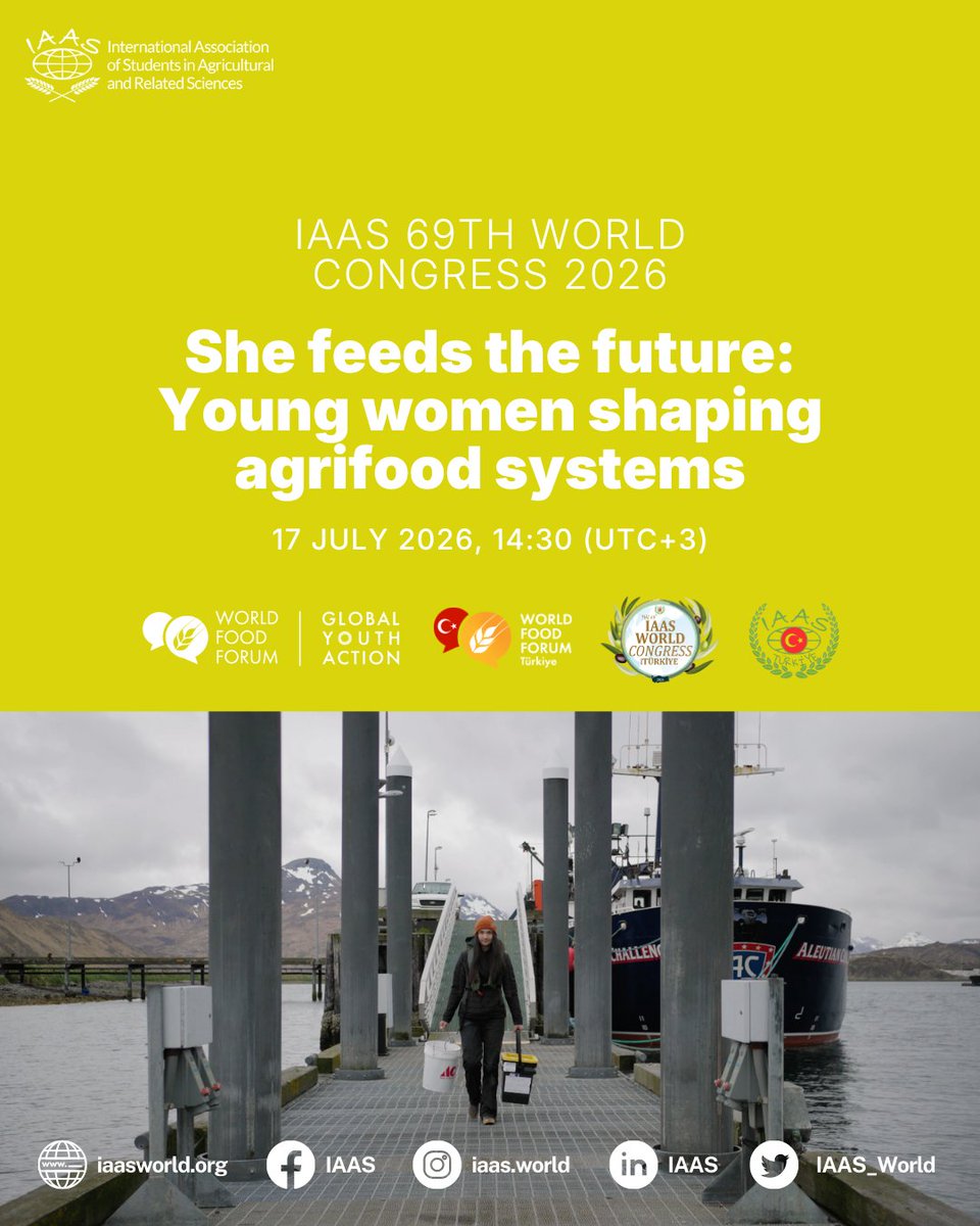 IAAS_World's tweet photo. IAAS World is pleased to support She Feeds the Future: Young Women Shaping Agrifood Systems, a special impact screening event under the global #SheFeedsTheFuture communication campaign.

📅 Register today and be part of the conversation: https://t.co/Ti38gdyWCU https://t.co/dUbNJBFJyJ