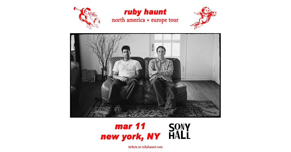 SonyHall's tweet photo. LA dream pop duo Ruby Haunt is coming to Sony Hall on March 11th!📷Tickets are on sale now, get yours before they're gone! 

Tickets: https://t.co/xhuuVhHZ7u https://t.co/MLiG8Jct7E