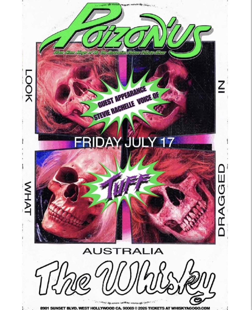 StevieTuff's tweet photo. Friday I will be at “Whisky” to jam w: the #1 Poison tribute from Down Under - Poizon’Us &amp; Matty B will be bringing their high energy Poison set to the Sunset Strip, and once again, they’ve invited me to come down and a sing a few songs. 

Ready, Set, Bret! 

😃💪🔥👍❤️🎤☀️🌴🙏 https://t.co/bTwnVfnfrI