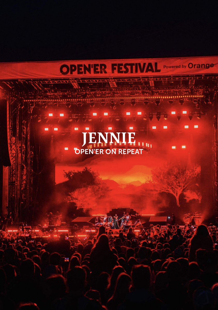 jennierubyfr's tweet photo. L’OPEN’ER Festival ont actualisé leur site en parlant de #JENNIE 💻

« Open’er 2026 encore en boucle! Let’s rock with #JENNIE! 🔥 Nous repensons encore à cette performance exceptionnelle sur l’Orange Main Stage, l’un de ses trois seuls concerts en Europe, ainsi que le début de la K-pop à l’Open’er! Vous pouvez aussi retrouver les performances de 'Filter', 'with the IE (way up)' et 'like JENNIE' sur notre site internet et notre chaîne YouTube. »

⬇️⬇️⬇️