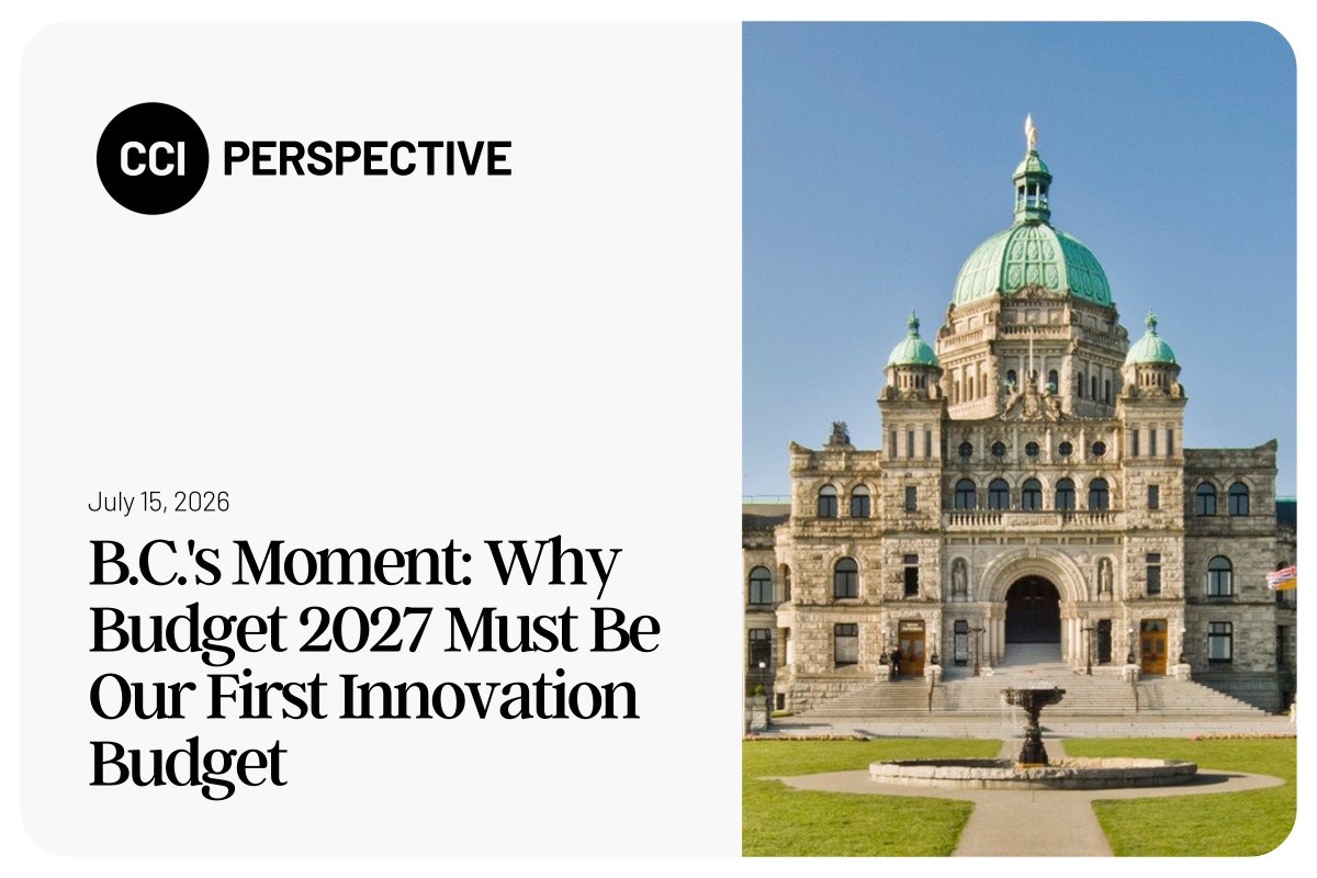 CADInnovators's tweet photo. CCI's latest Perspectives piece from Kiersten Enemark examines why Budget 2027 should be the province's first innovation budget and what that could mean for B.C.'s long term competitiveness.

Read more: https://t.co/8m8J36DBhR https://t.co/sn2QZ8lj6G