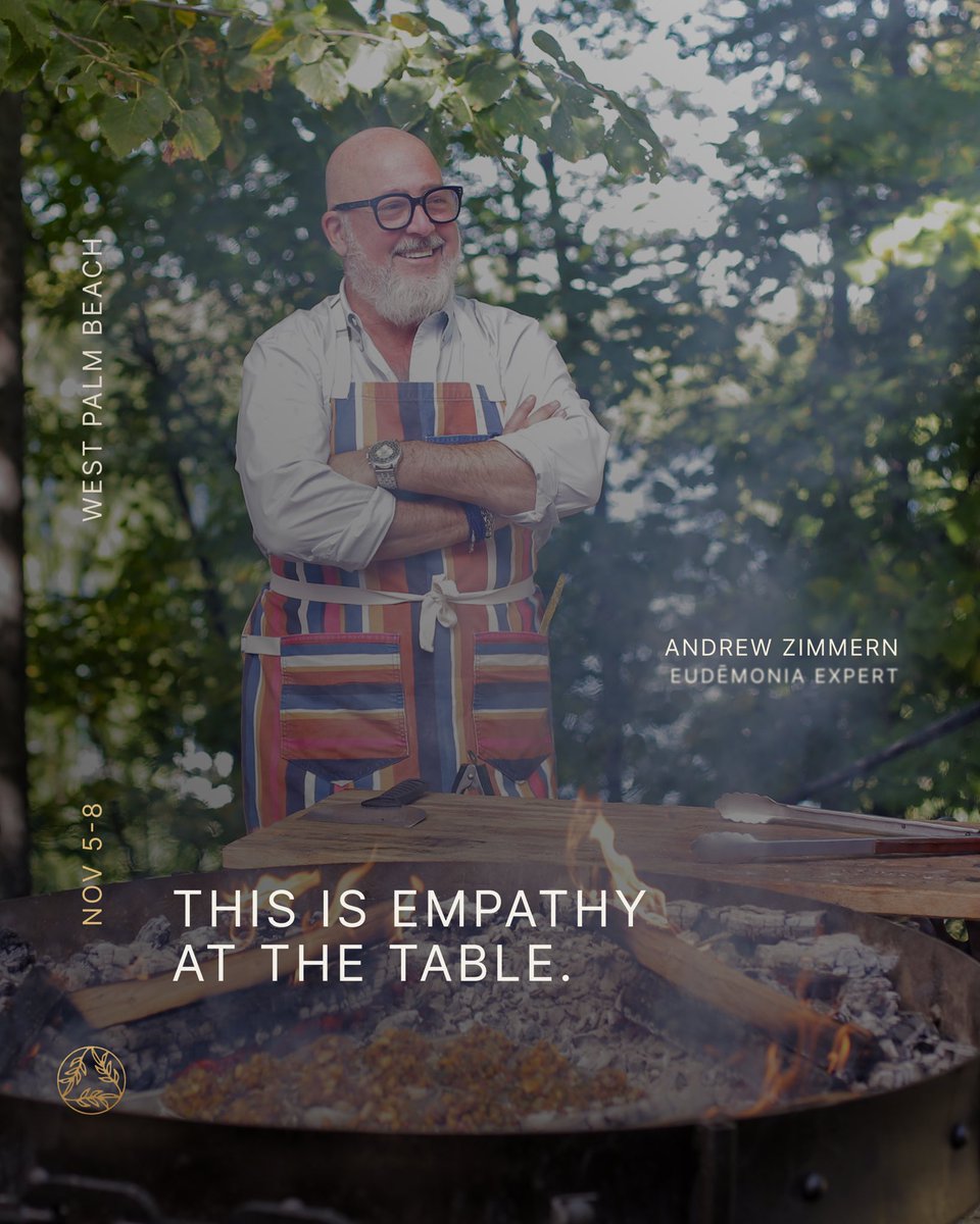 andrewzimmern's tweet photo. I'm excited to share that I'll be speaking at the Eudēmonia Summit this November 5-8 in West Palm Beach.

This is one of the most compelling gatherings of evidence-based health and wellness experts working today, bringing together physicians, researchers, advocates and thought leaders who are shaping the future of how we think about health, performance and living well.

Use the link in my bio to buy your ticket.

#EudēmoniaSummit #LifeWellLived #ThisIsEudēmonia