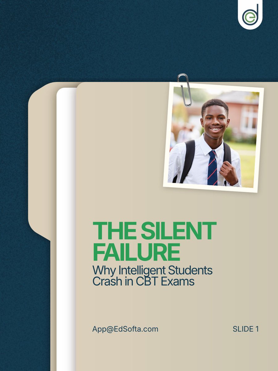 EdSoftaApp's tweet photo. Many brilliant students don't fail JAMB because they lack knowledge. They fail because CBT rewards independent time management and screen stamina. Train alone. Build confidence. Practise like it's the real exam.

Download the EdSofta UTME App.

#JAMB2027 #UniAdmission #CBT https://t.co/1co2tpD5KA