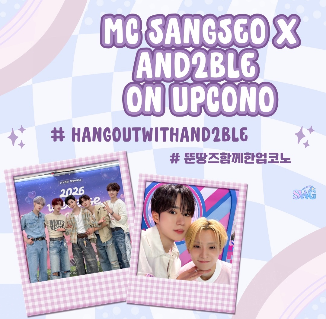 SANGWONGLOBALS's tweet photo. [#️⃣] 260716 HASHTAG PARTY

🩵 ALLYZ, WONYANGI & FANS OF AND2BLE join us NOW for our tag party as we welcome AND2BLE to this week’s episode of UPCONO! ☀️💖

상콤단, 앨리즈 그리고 앤더블 팬 여러분 지금 바로 태그 파티에 함께해 주세요!!!
UPCONO를 기대하며 많은 참여 부탁드립니다 💗

@AND2BLE_GLOBAL @KJUNSEOGLOBAL 

MC SANGSEOxAND2BLE on UPCONO
#뚠땅즈함께한업코노
#HangOutWithAND2BLE

#SANGWON #상원 #サンウォン #李相沅 #ALPHADRIVEONE #ALD1 #알파드라이브원