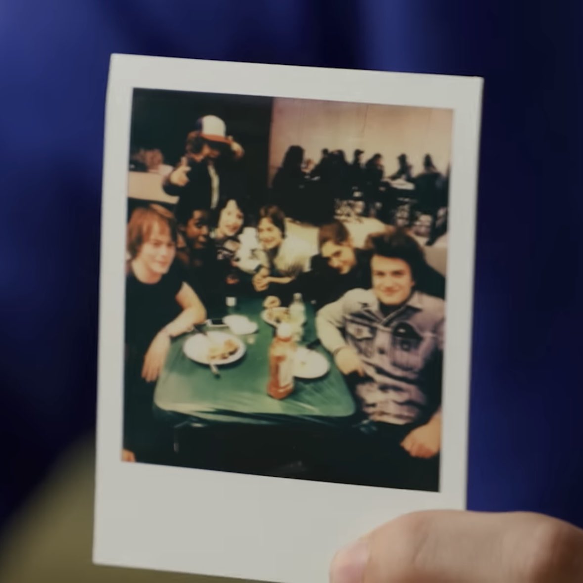 foahtwt's tweet photo. FINN HOLDING THIS PHOTO WHO ELSE IS SOBBING…my young foah and beloved cast members https://t.co/qysikPdZK6