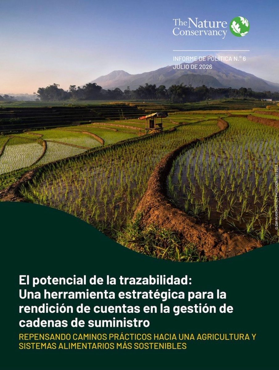 horacio_rv's tweet photo. La #trazabilidad es clave para fortalecer políticas públicas, generar confianza y acelerar la transición hacia sistemas agroalimentarios más sostenibles.

Descarga aquí el nuevo policy brief de @nature_org sobre el potencial de la trazabilidad en el agro
https://t.co/DpZRreUawe https://t.co/ngCyhzR8Yg