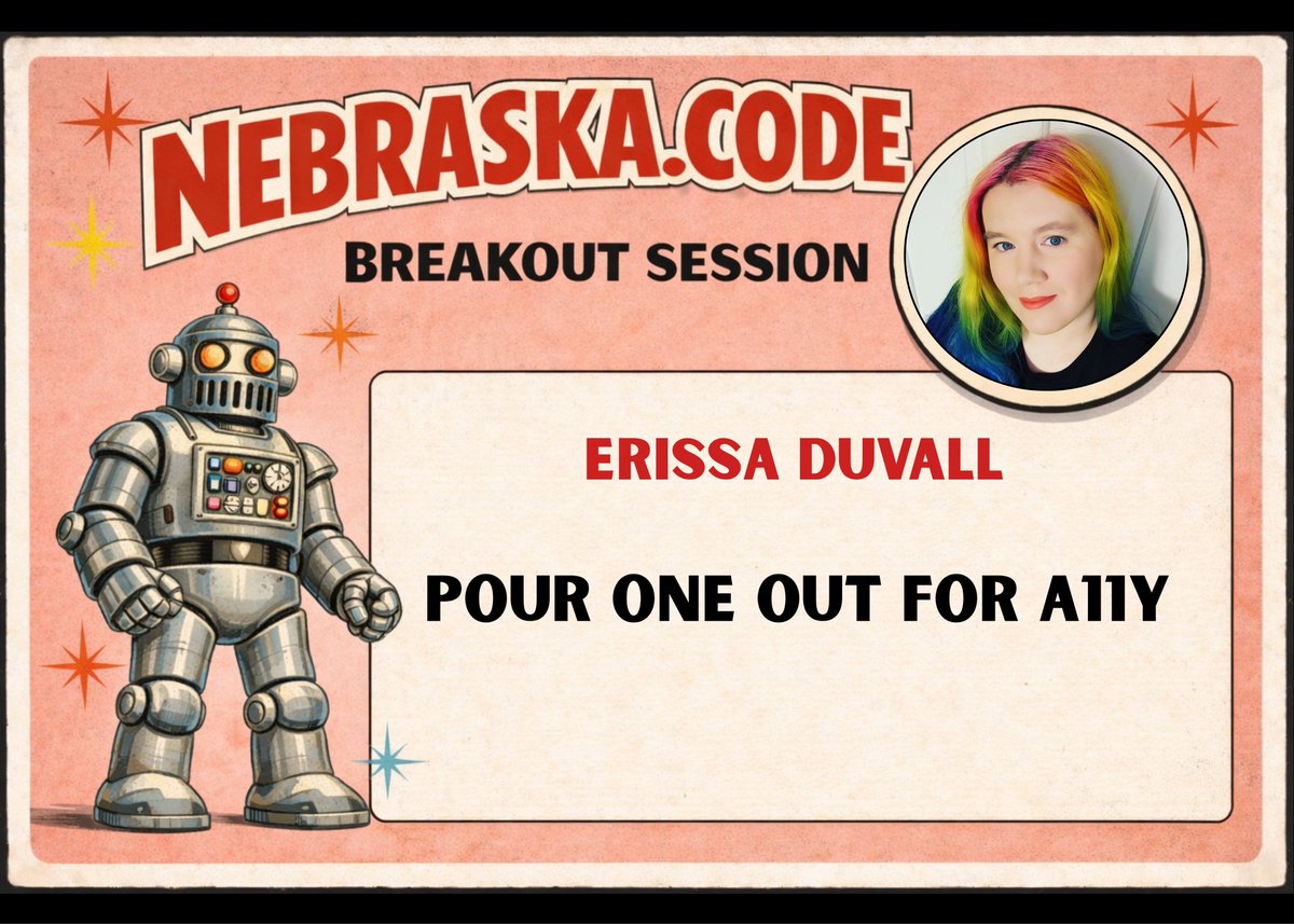 amegala's tweet photo. @TheCorgiDev presents 'POUR One Out for A11y' next week at Nebraska.Code().

https://t.co/9pSHOE7II6

#WCAG #Accessibility #Inclusion #TechAccessibility #POURPrincipals #FrontEnd #WomenInTech #A11y #TechInclusion #TechConference #Nebraska #SoftwareDev #ADA #techinclusivity https://t.co/OCapuXRWxR
