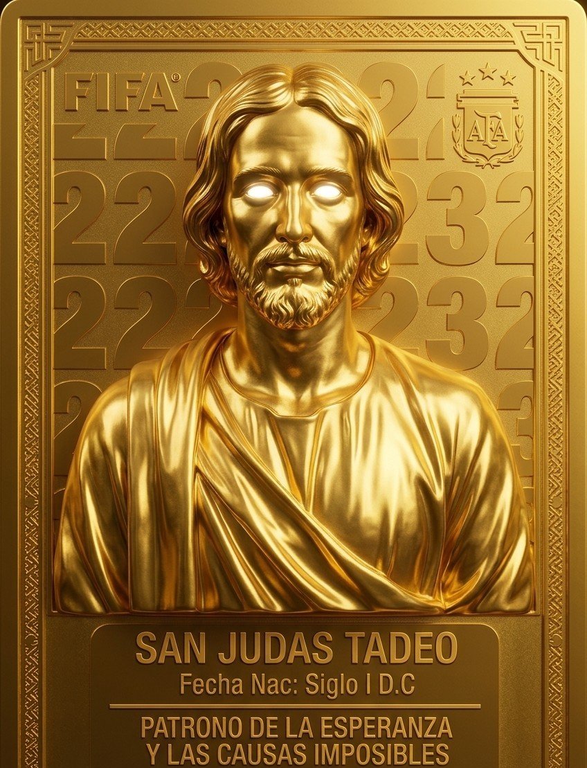 labitineta's tweet photo. San Judas Tadeo, Patrono de la Esperanza, las causas difíciles e imposibles, te pedimos que acompañes y protejas a cada jugador y cuerpo técnico de la Selección Argentina. Dales poder y humildad, que se haga tu voluntad y nos den una alegría a todo el pueblo. Amén 🙏🏻 https://t.co/zrHyvmu1o4