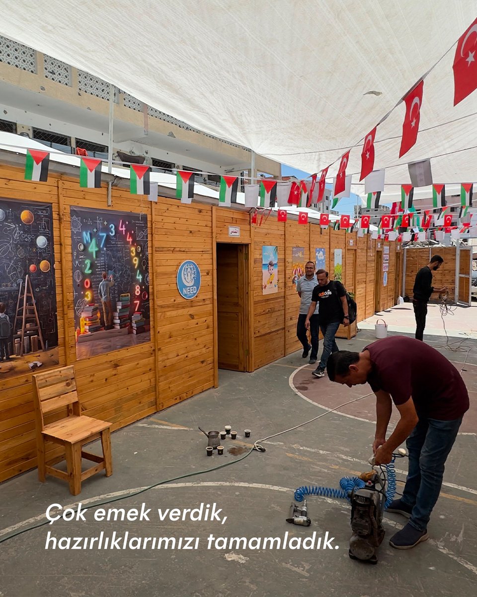 SamKardeslik's tweet photo. Gazze'de okulumuz açılıyor😍 

Tüm haklarından mahrum Gazzeli çocuklara eğitim ulaştırmak için başladığımız okul projesi, Allah'ın izniyle yarın, 16 Temmuz Perşembe günü açılıyor. 

Olabildiğince çok çocuğa hizmet vermek için vardiya sistemi ile çalışacak okulumuzda 850'den fazla öğrenci eğitim alacak 👩🏻‍🏫

🌙🕊Nesilden nesile taşınan bu davayı yeni nesle emanet ederken, imkanları zorlayarak onları en güzel şekilde yetiştirebilmek bizlerin sorumluluğu. Bu sorumluluğa ortak olan ve bağışta bulunan tüm destekçilerimizden Allah razı olsun 🌿

1/2 ⬇️