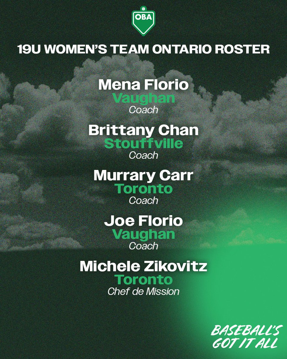 BaseballOntario's tweet photo. Your 2026 19U Women's Team Ontario Roster 🤩

#BaseballsGotItAll https://t.co/izIU0EGQCc