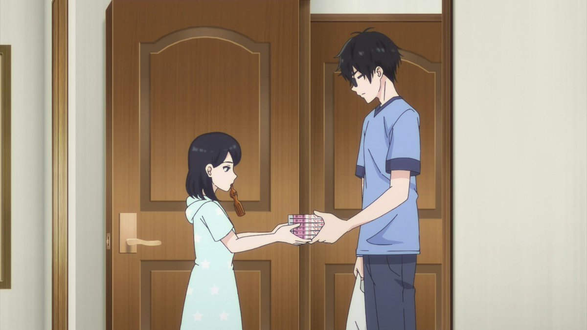 ElAmigoSonic532's tweet photo. Aishiteru Game Cap 5✅️

El capitulo fue normalito pero igual me gusto❤️

Miyu y Yukiya van a comer un helado juntos después de clases y pues casi hubo un beso indirecto y fue puro bait (me ilusionaron xD pero si hubiera pasado no habria más caps y/o ahi termina todo) al día siguiente Miku le pide a Yukiya que le peine el pelo pero el se da cuenta que es una trampa de Miku para que lo enamore más aunque si funciona pero luego fue demasiado random (pero igual me divirtio xD) y en una noche Yukiya se molesta con su hermana Wakana ya que salio tarde sin avisar u algo asi pero ambos se enojan (es comprensible que sucedan está clase de situaciones entre hermanos) y pues Yukiya sale para ir a comprar algunas cosas con Miku y pues charlan de cosas de hermanos y sermones + de apesar de eso igual los hermanos se apoyan en las buenas y en las malas (Opinión personal: aunque fue un relleno esto igual me encanto ya que antes tenia alguién asi en la vida real aunque luego de dias fallecio pero igual me sorprende demasiado que toquen temas de confiar o protegamos a nuestros hermanos o hermanas en mi opinión) después de que fueran a comprar Yukiya se disculpa con Wakana y ella también y que no volverá a preocuparlo asi la proxima vez y que bonito final de como cierra este cap aunque cuando Yukiya le devuelve las mangas que ocupo pues tenia las anotaciones que puso para la cita del Cap 3 y vaya manera de terminar asi xD❤️💙

Bonito y sencillo cap que me alegro bastante y pues chido y ya quiero ver que situaciones pasaran después con Miku y Yukiya❤️💙

#愛してるゲームを終わらせたい #aishiterugame