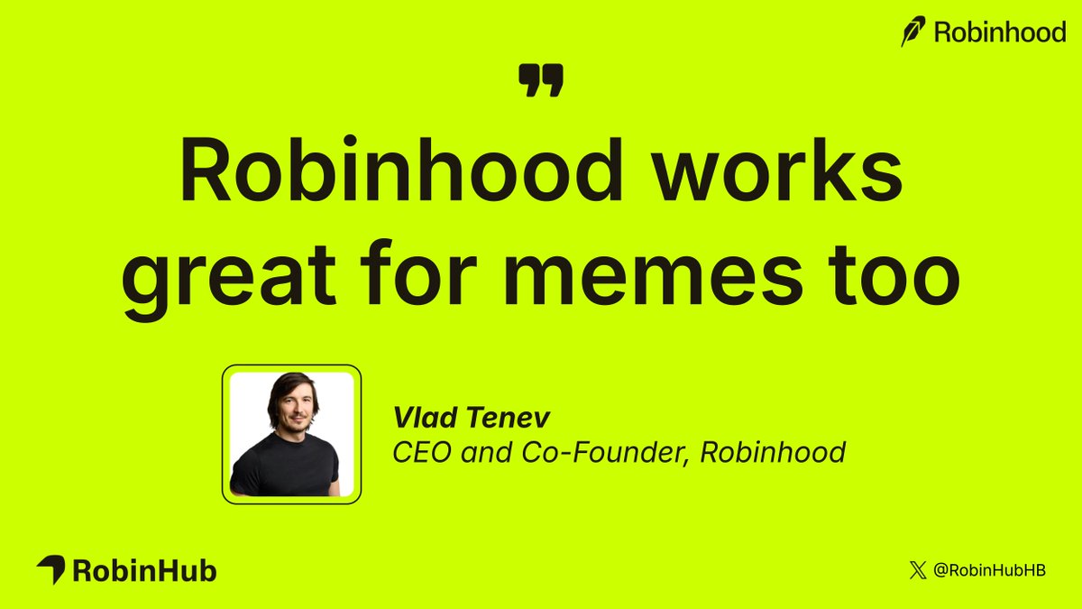 RobinHubHB's tweet photo. Robinhood works great for memes too https://t.co/CJwsSTC3ZP