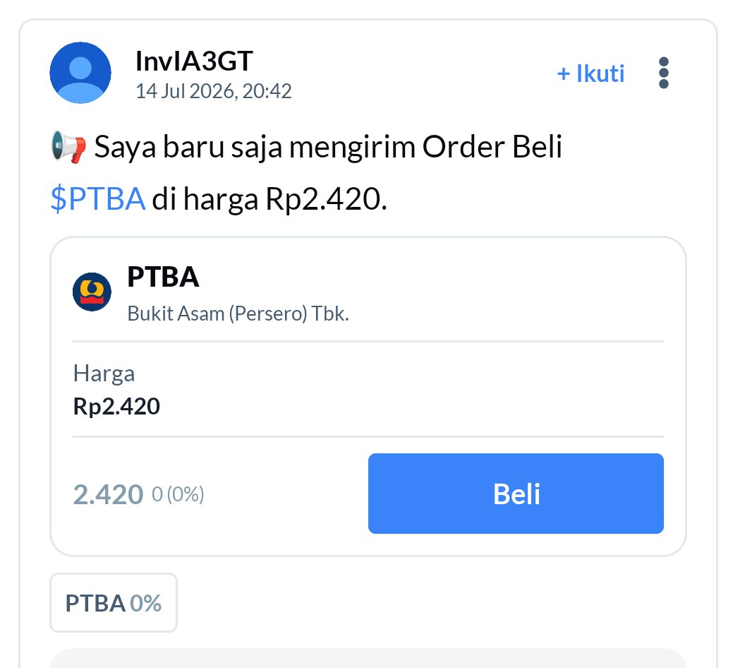 JikoManggi39487's tweet photo. Nggak harus selalu cepat, yang penting ngerti kenapa beli dan siap sama risikonya #AplikasiAjaib @ajaib_investasi https://t.co/UqatNEp4sS