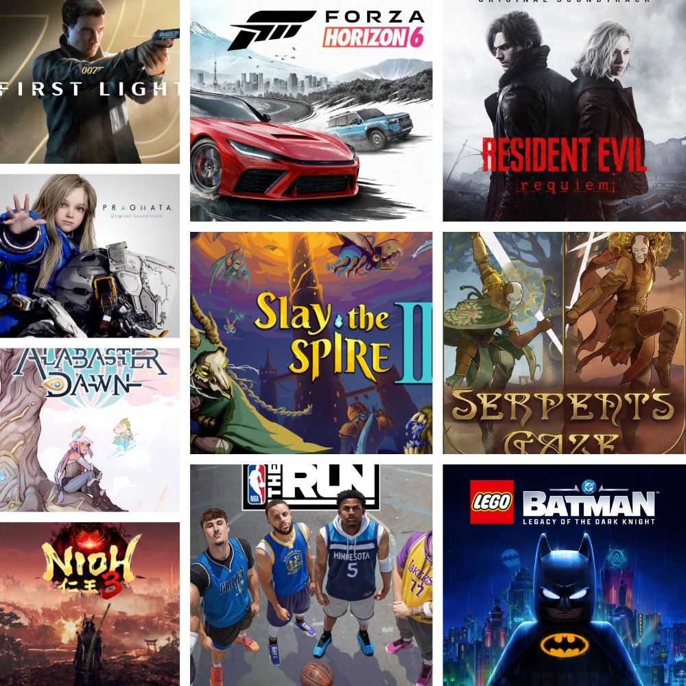 TheBlackHokage's tweet photo. My favorite games of the first half of 2026 (in no particular order). 🔥

• Nioh 3
• Pragmata
• Slay The Spire 2
• Forza Horizon 6
• Serpent's Gaze
• Alabaster Dawn
• 007 First Light
• NBA: The Run
• Resident Evil Requiem
• Lego Batman: Legacy of The Dark Knight https://t.co/zMjFvfmleB
