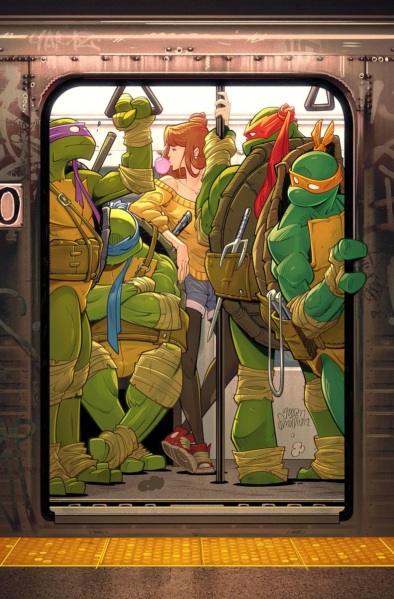 ryansmallman's tweet photo. My latest Turtles cover for TMNT #20 300th Issue Special 💚 Always an ansolute blast drawing these dudes. Available exclusively at Carnivore Comics. https://t.co/r056Azosmy