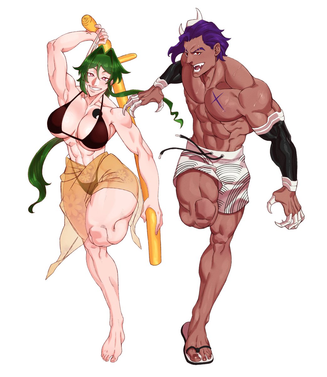 FudorArt's tweet photo. The battlefield is where they flirt best, that's why they joined the beach battle!

Marcellia belongs to @/drawnmook on IG

#TeamHuceoMundo #BleachOC #Bleach #BleachTYBW https://t.co/WuZ2wKhHCJ