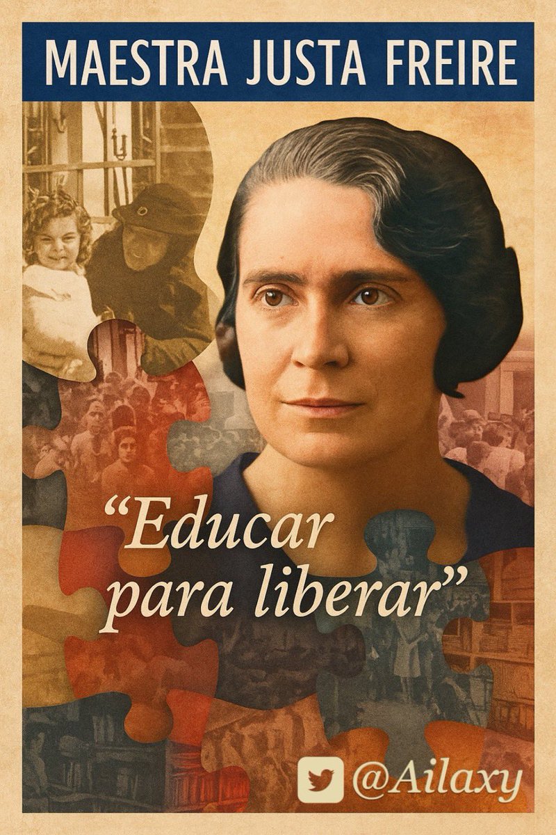 Ailaxy's tweet photo. 🗓️ Fallecida el 15 de julio de 1965, Justa Freire, (1896 – 1965), fue una destacada maestra republicana, innovadora pedagógica y defensora de la educación pública y laica. Nacida en Zamora en 1896, comenzó su carrera en el mundo rural y pronto se integró en los círculos más avanzados de la pedagogía en Madrid, vinculada a la Institución Libre de Enseñanza. Durante la Segunda República dirigió el Grupo Escolar Alfredo Calderón, formó a docentes, participó en las Misiones Pedagógicas y fue inspectora de educación durante la Guerra Civil, organizando centros para niños evacuados.

Tras la victoria franquista, fue encarcelada, depurada y apartada del sistema educativo oficial. Pese a ello, siguió enseñando en la clandestinidad y en centros privados. Rehabilitada parcialmente en los años 50, nunca recuperó su lugar en Madrid. Hoy es recordada como símbolo de la maestra comprometida y represaliada, y su nombre ha sido restituido en calles y estaciones como parte de la memoria democrática.

https://t.co/FJwl0H0pHe #FelizMiércoles #15DeJulio #MemoriaHistórica