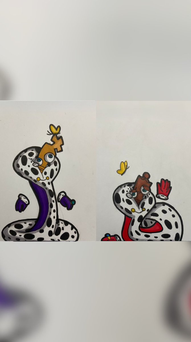 MariaMazerin's tweet photo. My checkmate redesign #checkmate #kinger #queenie💜♟️👑🦋👑♟️❤️ @GooseworxMusic @glitch_prod https://t.co/OU7YZRrEXQ