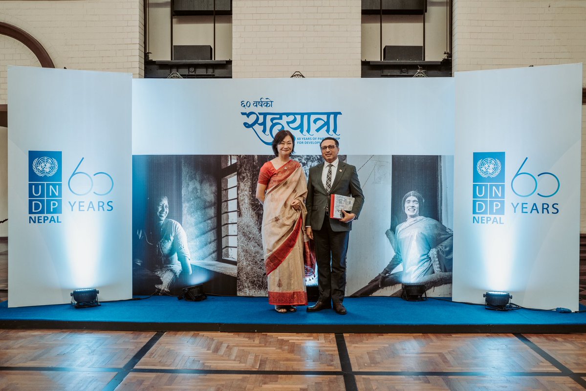 UNDPNepal's tweet photo. 🧵 Thread 4/4

Behind every milestone are the dedicated people who make partnership possible.

To our @UNDP colleagues across Nepal—past and present—thank you for your commitment, expertise, and unwavering belief in Nepal’s potential. Your work has helped turn ideas into action and partnerships into lasting impact.

As we celebrate six decades of partnership, we look ahead with the same spirit that has guided us since the beginning.

Today, we celebrate what we have achieved. Tomorrow, we will continue the journey—together. 🇳🇵🇺🇳

#UNDPNepal60 #PartnershipsForTheGoals #ClimateAction #InclusiveGrowth #DemocraticGovernance #Nepal