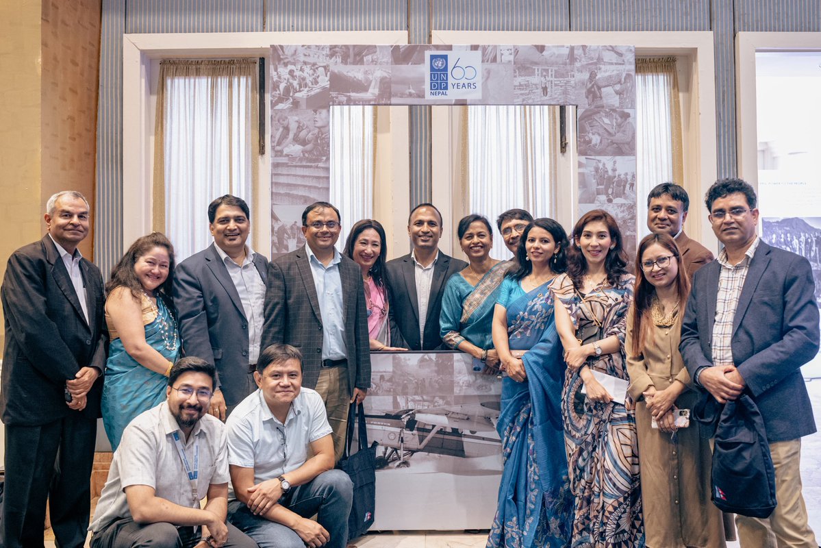 UNDPNepal's tweet photo. 🧵 Thread 4/4

Behind every milestone are the dedicated people who make partnership possible.

To our @UNDP colleagues across Nepal—past and present—thank you for your commitment, expertise, and unwavering belief in Nepal’s potential. Your work has helped turn ideas into action and partnerships into lasting impact.

As we celebrate six decades of partnership, we look ahead with the same spirit that has guided us since the beginning.

Today, we celebrate what we have achieved. Tomorrow, we will continue the journey—together. 🇳🇵🇺🇳

#UNDPNepal60 #PartnershipsForTheGoals #ClimateAction #InclusiveGrowth #DemocraticGovernance #Nepal