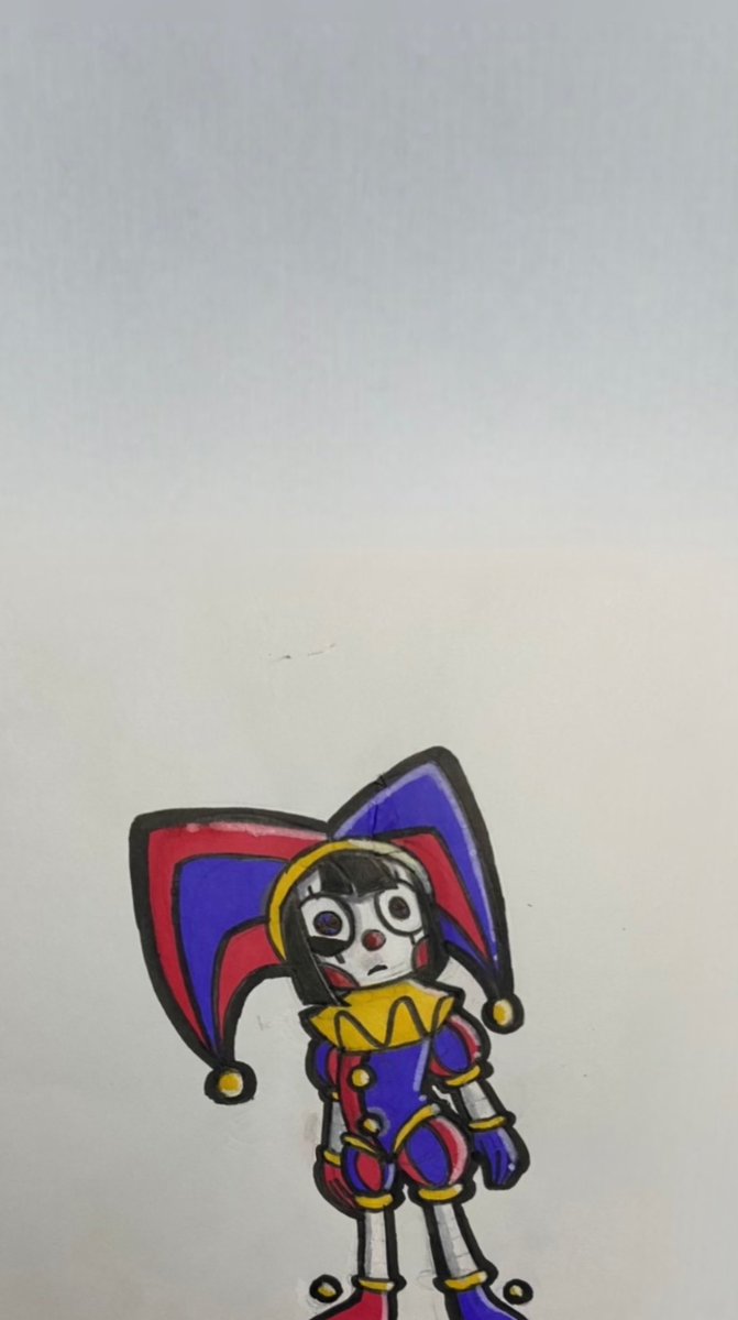 MariaMazerin's tweet photo. My pomni and kinger redesigns #pomni #kinger #theamazingdigitalcircus❤️🤡🃏💙🦋👑♟️💜 @GooseworxMusic @glitch_prod https://t.co/LRxgYqqk2I