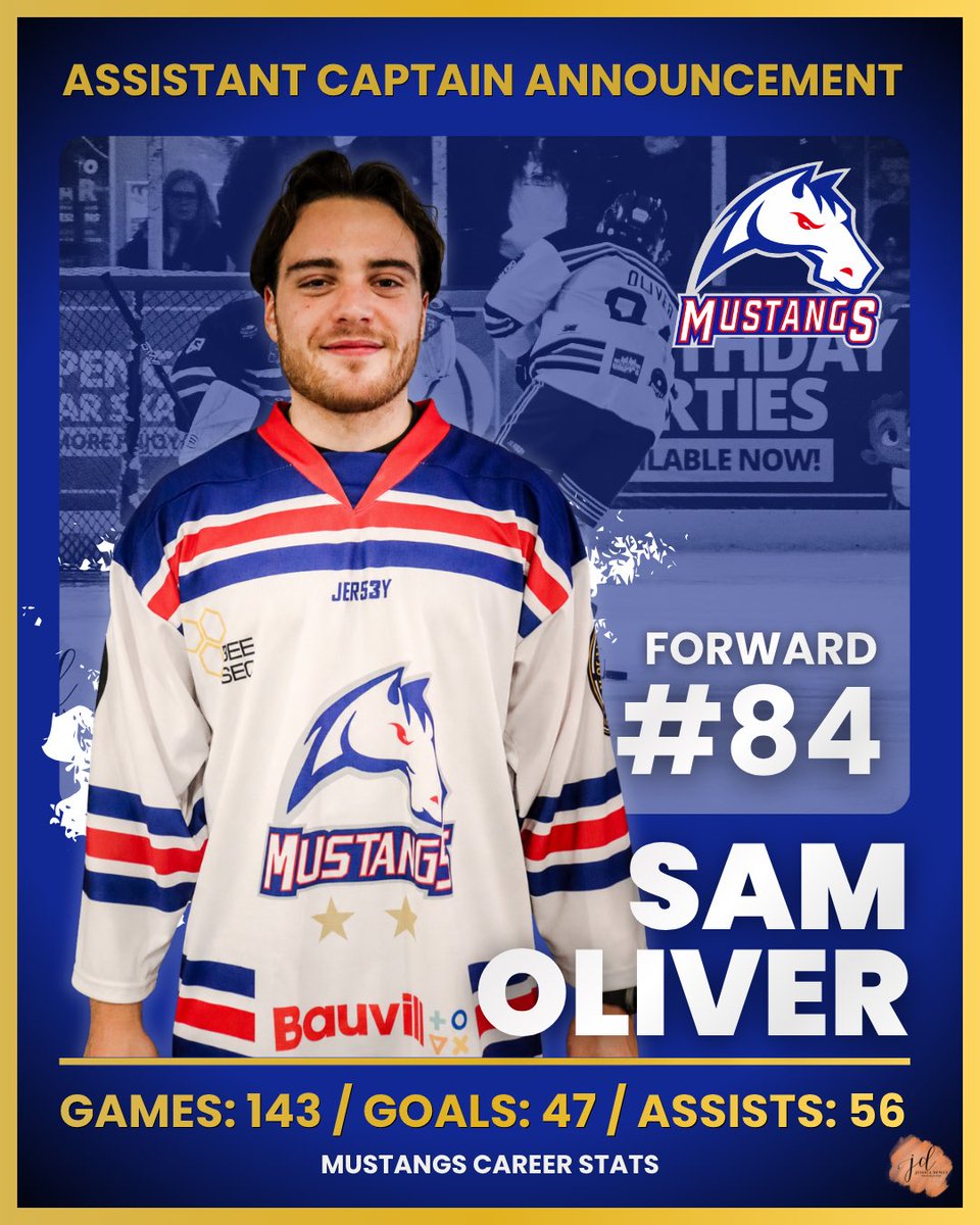 InvMustangs's tweet photo. Rounding out our captaincy team for the 2026/27 season is Sam Oliver, stepping up as one of the Invicta Mustangs’ assistant captains.

To support Sam on his journey by becoming an individual sponsor! Follow the link below 👇 
https://t.co/LdSOg4tRmm https://t.co/DPpEmJw9np