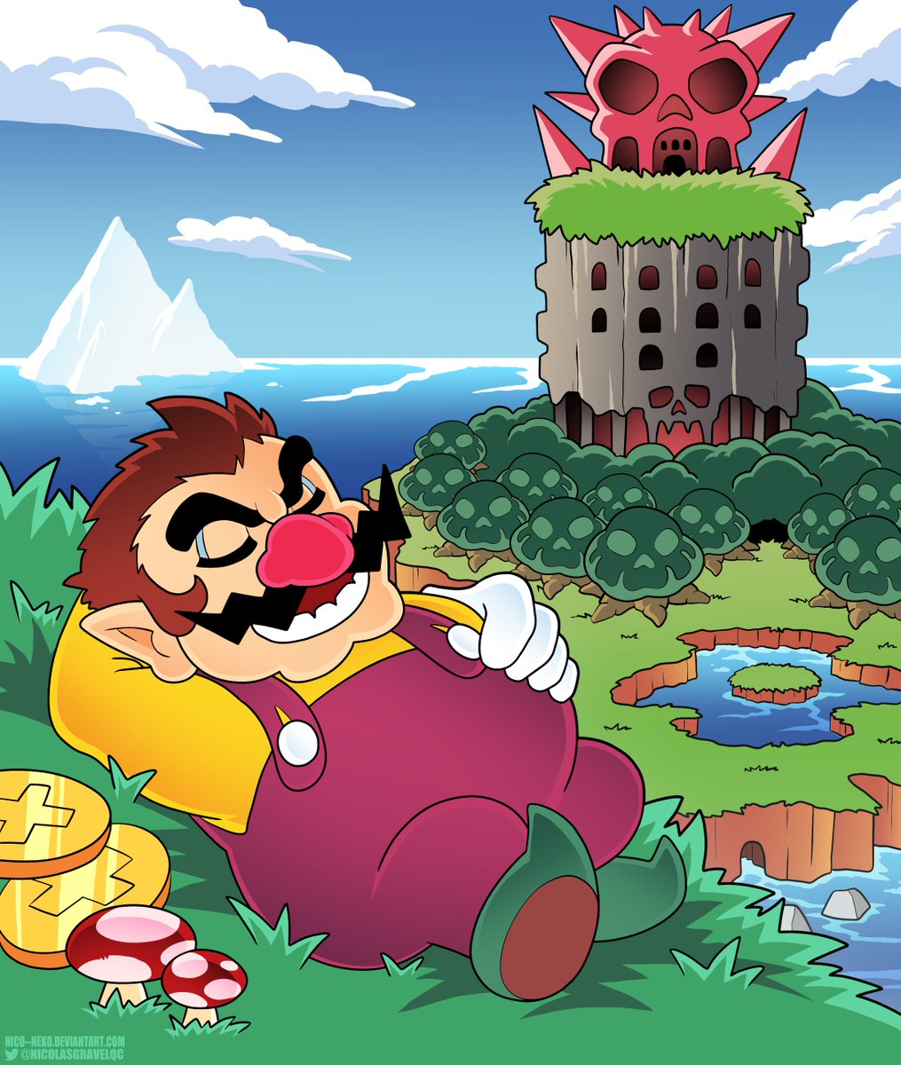 NicolasGravelQC's tweet photo. ⛰️ A Nap on Mt. Teapot 🌤️ #Wario #WarioLand #SuperMarioBros 🧄 https://t.co/7LBXV8EMdR