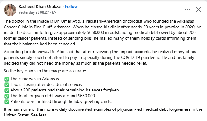 masstransit4khi's tweet photo. Pakistani-American Dr Omar Atiq forgives $650,000 medical debt of 200 cancer patients 💌

$ trillionaire Elon Musk and Trump, Farage et al. could never

🇵🇰 is among Top 5 Upwardly Mobile Groups in 🇺🇸

Karachi's young doctor, nurses are crown jewels who'd bless any nation https://t.co/Fbb1ME4VqM