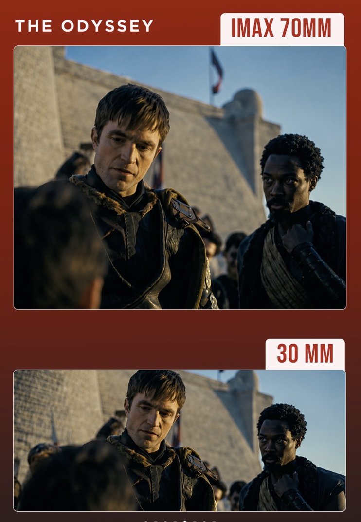 noixdecitron's tweet photo. Bon... La seule chose qu'aura réussi la communication autour du film "L'Odyssée" de Nolan, c'est à ne pas me donner envie d'aller le voir😔

Par pour les raisons de castings ou de débats autour de ce point (bien que certaines choses me fassent tiquer mais passons) mais c'est surtout que le film a été pensé pour l'IMAX 70mm et tourné ainsi pour que derrière... On ne puisse pas le voir dans ce format dans la quasi totalité des salles de cinéma du monde🫠

Même si on a la chance d'avoir une salle IMAX à proximité il va en manquer un bout, c'est bien dommage 

La solution sera d'attendre une sortie en physique pour avoir un blu-ray 4K avec le ratio adapté à regarder sur une TV OLED ou miniLED chez soit, comme j'ai fait pour Justice League😓