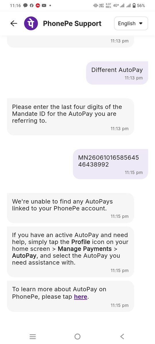 wasim_sidd's tweet photo. @PhonePeSupport why you offer such disgusting service to your consumers. I am struggling to delete an autopay from my account from last 4 days , should I delete phone pay permanently from my phone. Pls reply @PhonePeSupport  @CJP_for_India need help https://t.co/sMzLyPwECD