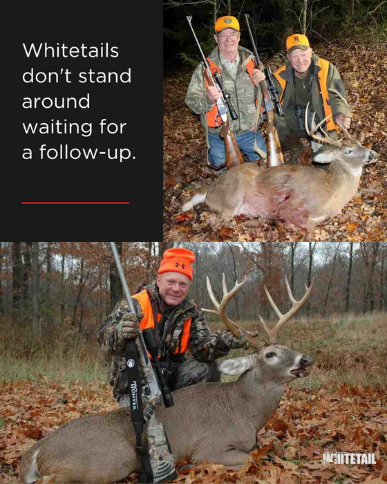 SPORTSMANchnl's tweet photo. 🦌 What's the most memorable whitetail you've ever taken —or the one that got away—with a single-shot rifle?

There's something special about hunting with just one shot and no quick follow-up. 

Great stories via @NAWhitetail: https://t.co/UQxV1szCKY https://t.co/iVYWWrkhch