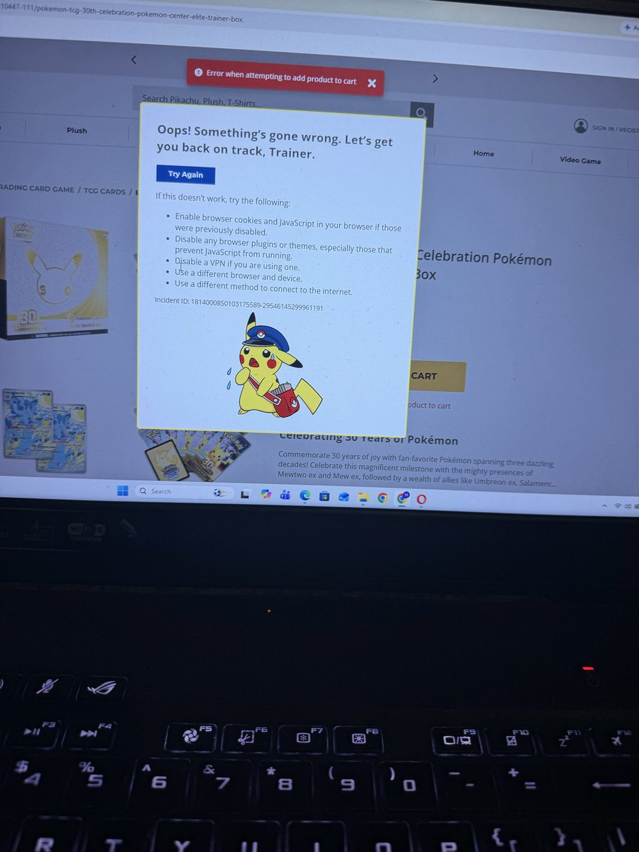 drewscoobs's tweet photo. @PokemonRestocks :) https://t.co/4bLpB8U2Z2