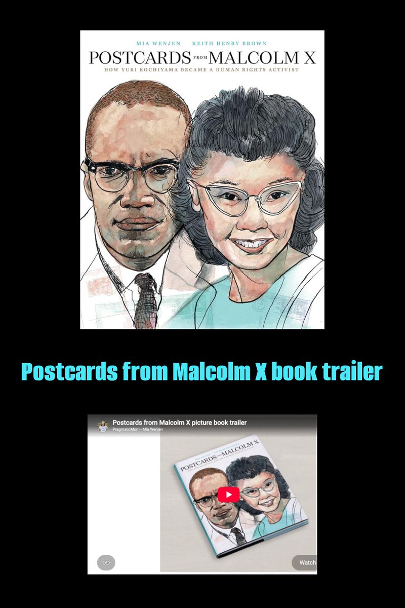pragmaticmom's tweet photo. Postcards from Malcolm X picture book trailer! https://t.co/FYnlsNSCoV via @pragmaticmom @redcometpress #ReadYourWorld #picturebook #newrelease #yurikochiyama #MalcolmX https://t.co/jUwjQ8lxyX
