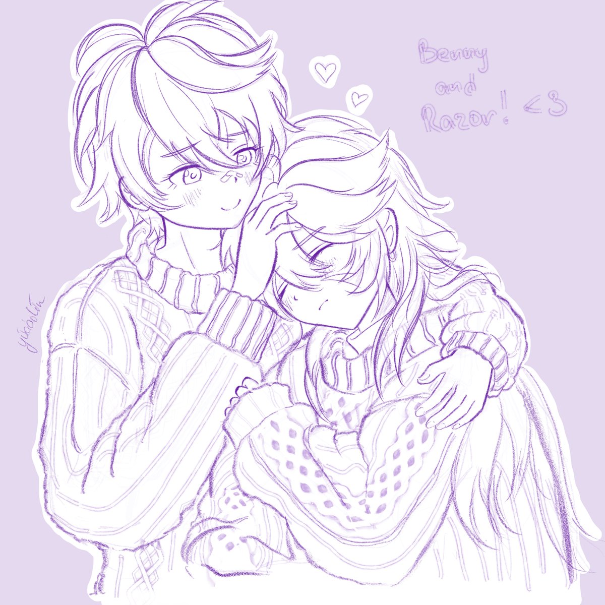 yi_xiao_lin's tweet photo. Home isn't always a place ... sometimes it's the person whose shoulder you fall asleep on ❤️💜
#Razor #Bennett #Rannett https://t.co/RDFlzzTJ3m