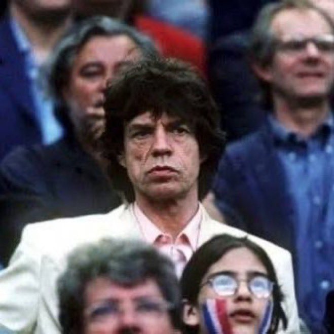 historyrock_'s tweet photo. Mick Jagger watching England vs Argentina.

1998 and 2026! https://t.co/8W3QipxJkb