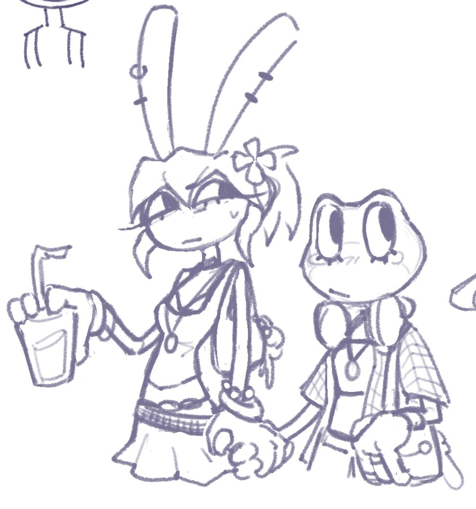 SopaMirai08's tweet photo. Ribbitrabbit sketches because they are important to me 

#ribbitrabbit #transfemjax #tadclilly https://t.co/kNLySRyHS9