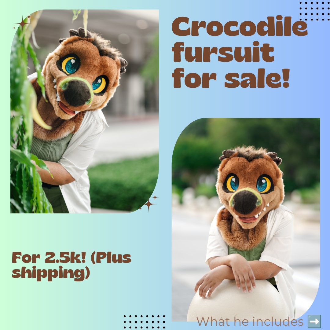 SyrinFlyin's tweet photo. With a heavy heart I gotta sell Dillan 🥲 time to lock in for me! All the information is on the posts that I have included please dm me for more information if needed! The only thing I did forget to mention is that character rights WILL be included in the sale! #fursuitsale https://t.co/S6CJErkFMq