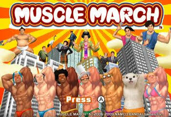 Nuagelechat's tweet photo. Le meilleur jeu Wii est un WiiWare qui ne demande qu'un remake HD 4K 120 FPS. Cher @BandaiNamcoEU il est temps d'offrir au monde Muscle March Resteroïded 💪🏼#MuscleMarch #WiiWare #Wii #Moveyourass https://t.co/rUxJ2uTL8o