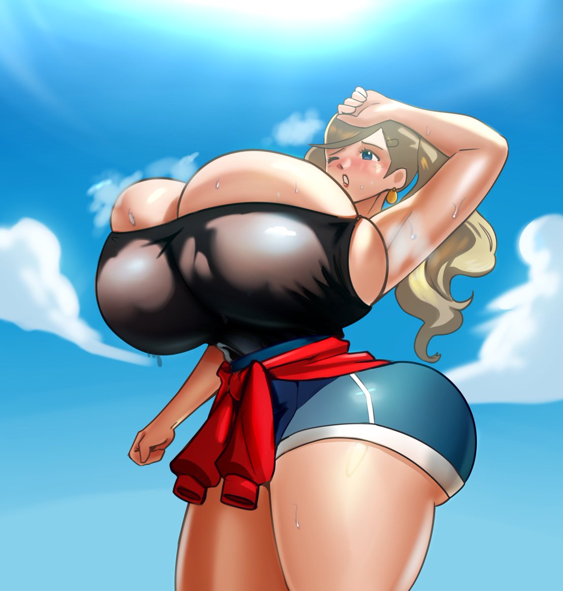 panchito1234nos's tweet photo. Is hot outside... And having breasts as big as Ann's doesn't help at all... try top keep yourself hydrated! https://t.co/sVDsgS18KU