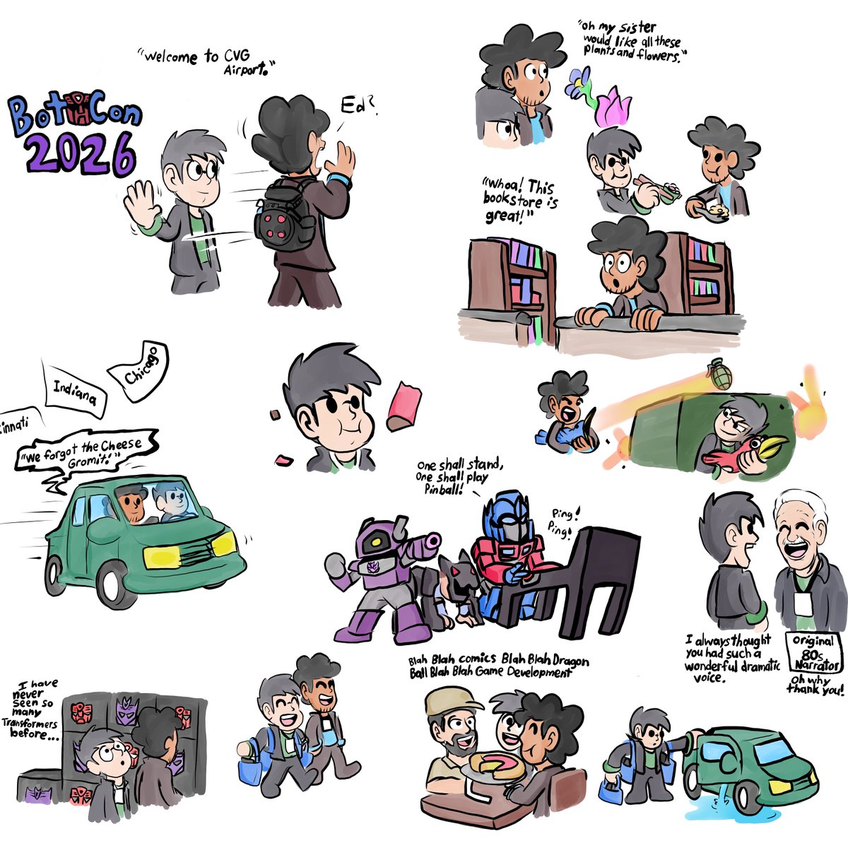 edward18517's tweet photo. Here's some doodles I did (as well as more pictures) of my Trip to Botcon 2026 this weekend ^_^ lotta fun between Cincinnati and Illinois.
Gallery: https://t.co/BqQI2tDKle

#art #artmoots #fanart #lol #cute #Transformers #convention #life #Autobot #decepticon #sketches #banjo https://t.co/7aHn7n0qzR