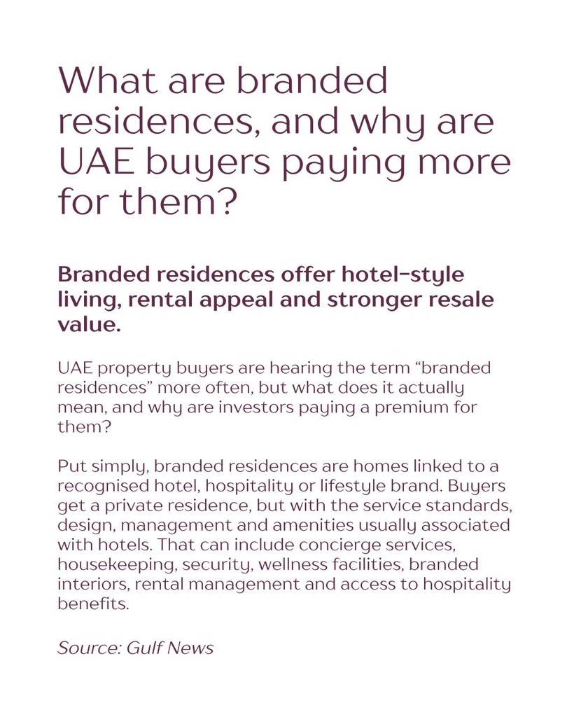 ChoueriRE's tweet photo. Luxury real estate is evolving.

Branded residences reflect a shift toward lifestyle-driven assets combining ownership, service, and long-term value.

Read more: https://t.co/jAaCn7E4x4

#DubaiRealEstate #LuxuryLiving https://t.co/3kT4z3sG9Q