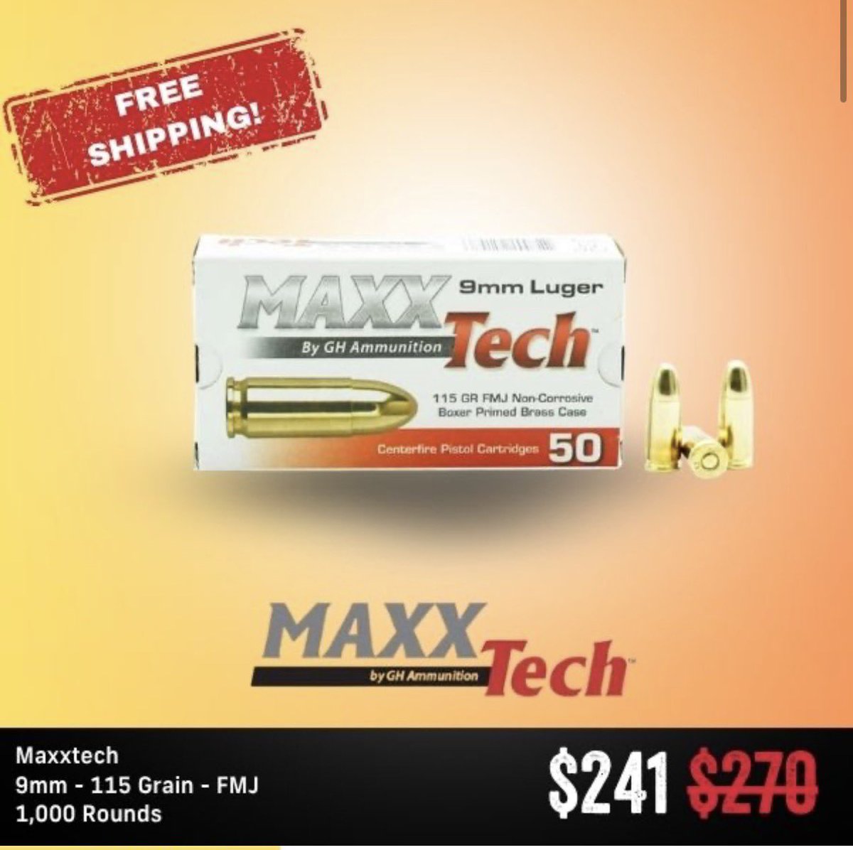 GearKnowHow's tweet photo. Solid deal right there!! Get after it https://t.co/JEQczeC4Cy

@TrueShotAmmo #deal #dailydeal #dealoftheday #ammo #sale #freeshipping #gearknowhow https://t.co/RZe3DufpGJ