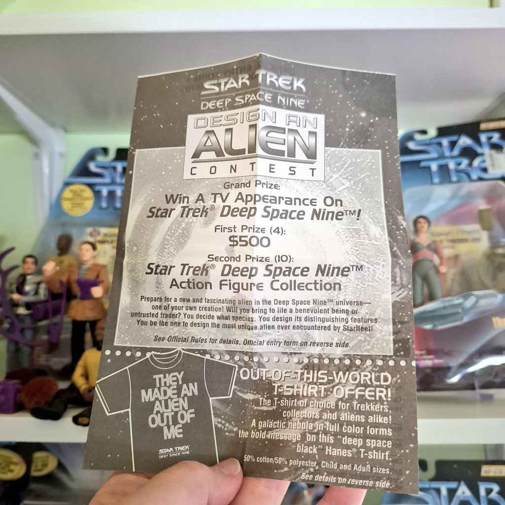 JanelleWaz's tweet photo. GUYS! I can enter to win a spot on a show that ended almost 30 years ago! 

Second prize is looking pretty sweet, though. 

#StarTrek #StarTrekDS9 https://t.co/qqPSVC7ZHr