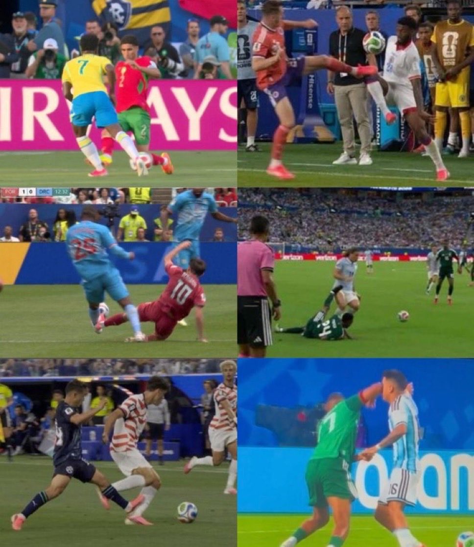 larryspac's tweet photo. @txunamee @TouchlineX Exactly my point 
The noise around this tackle was much more than the rest that happened in this tournament https://t.co/TYQ4paW9OH