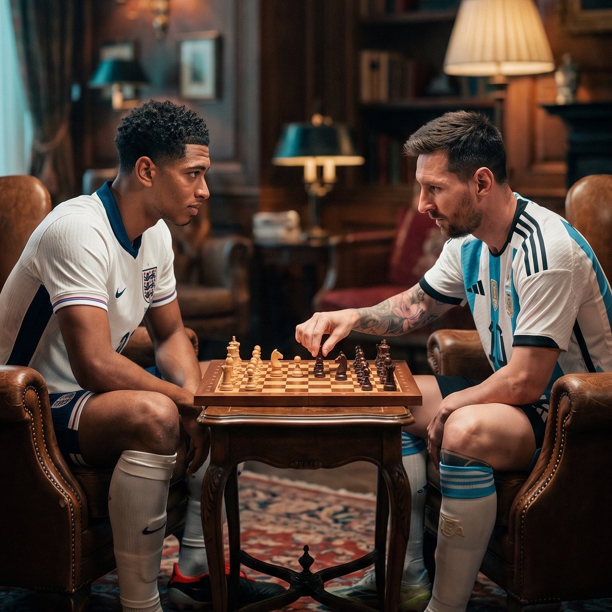 Golo_app's tweet photo. Teams are in! 🏴󠁧󠁢󠁥󠁮󠁧󠁿🇦🇷
Argentina go 4-4-2 with Messi and Álvarez paired up top. England answer 4-2-3-1, Bellingham just behind Kane. Full lineups and the read on both shapes are in Go-lo now.

Download for iOS: https://t.co/msxz84qUZ6

#GOLO #lineups #football https://t.co/bDUN9BC2Ed