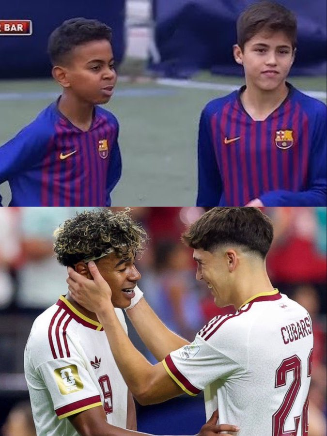 INIE8TAZO's tweet photo. De La Masía a la final del Mundial 💙❤️ https://t.co/wlKc5bI2re